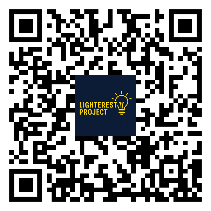 Lighterest Project - QR code - Електромонтаж та електрообладнання